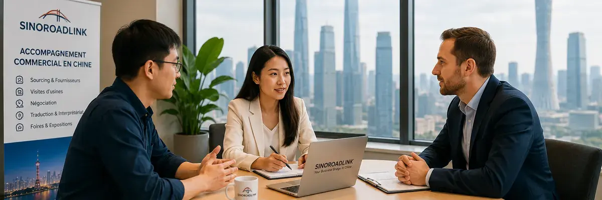 Accompagnement commercial lors d’un rendez-vous professionnel en Chine